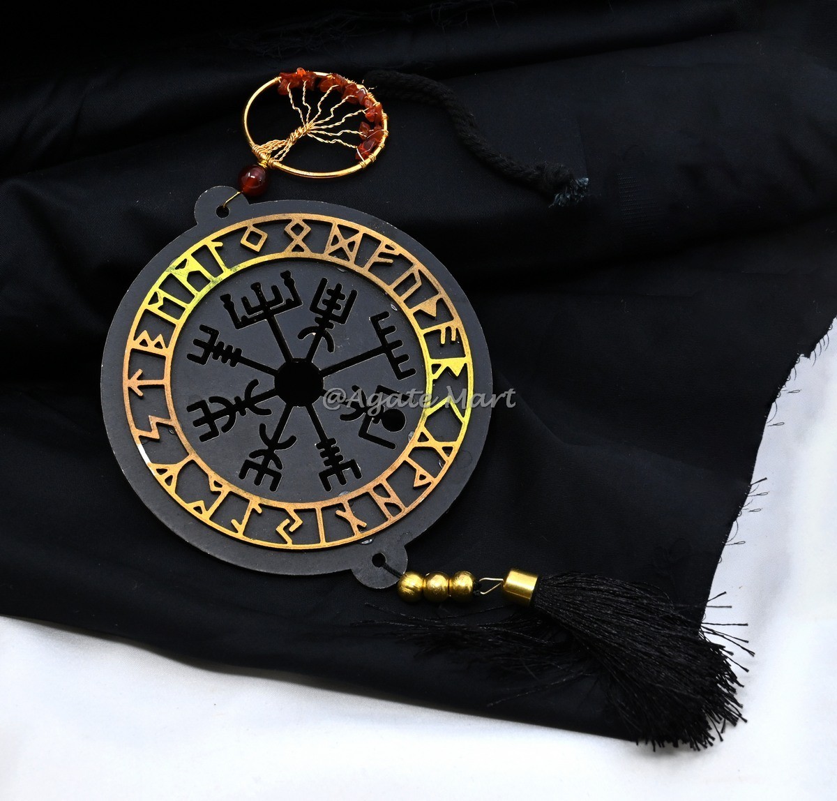 Runic Symbol Wall or Car Hanging For Healing