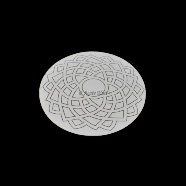 Crown Chakra Engraved MDF Grid