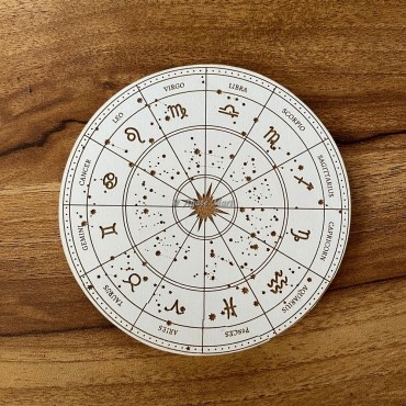 Zodiac Signs Engraved MDF Grid