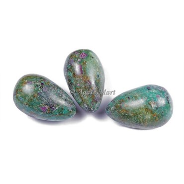 Ruby Zoisite Gemstone Egg