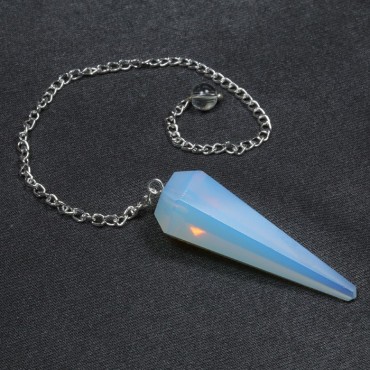 Opalite 6 Faceted Pendulum