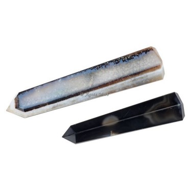 Black Onyx Faceted Obelisk