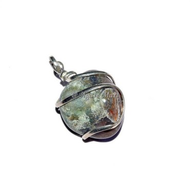 Fancy Jasper Tumble Wire Wrap Pendant