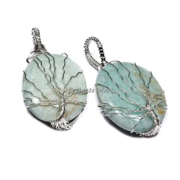 Tree Of Life Amazonite Pendant