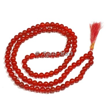 Red Onyx Prayer 108 Beads Japa Mala