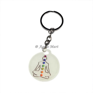 Buddha Chakra Healing Keyring