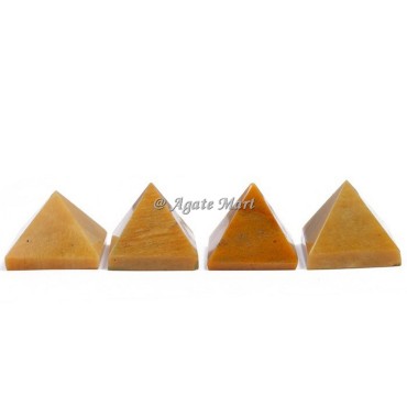 Yellow Jasper Crystals Pyramid