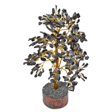 Black Jasper 300 Chips Golden wire tree