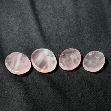 Rose Quartz Thumb Worry Stone