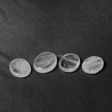 Crystal Quartz Thumb Worry Stone