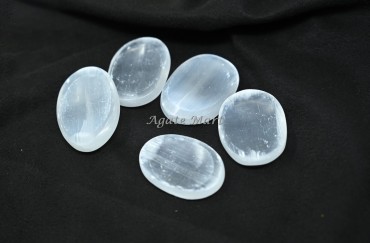 Selenite Worry Stones