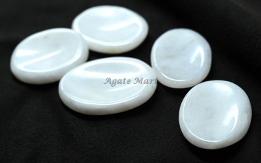White Agate Worry Stone