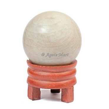 Cream Moonstone Crystals Sphere