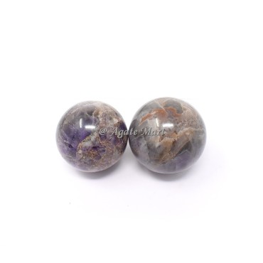 Banded Amethyst Crystals Sphere