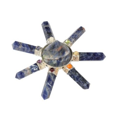 Sodalite Seven Pencils Crystals Energy Generator