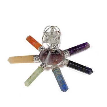 Seven Chakra Merkaba Star Crystals Energy Generator