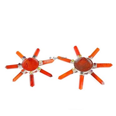 Carnelian with Seven Chakra Crystals Energy Generator