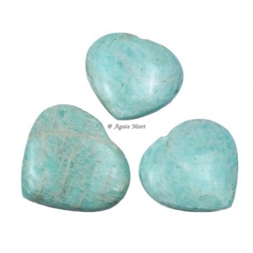 Amazonite Puffy Heart