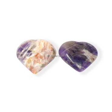 Amethyst Puffy Hearts
