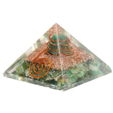Green Aventurine Orgonite Crystals Pyramid