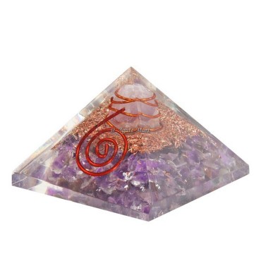 Amethyst Orgonite Crystals Pyramid