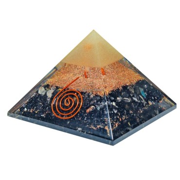 Black Tourmaline Healing Orgone Emf Protection Pyramid