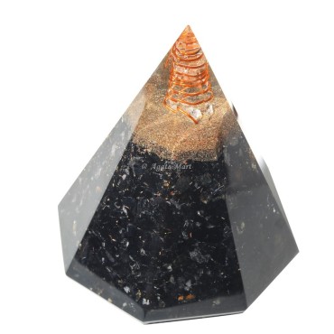 Black Tourmaline Orgone Conical Pyramid