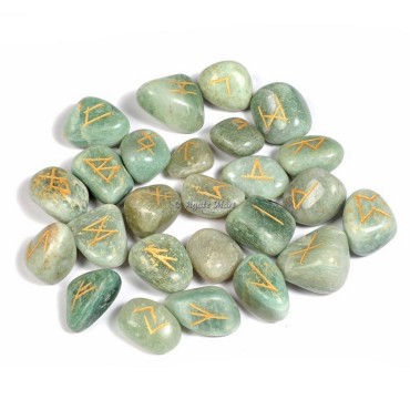 Green Aventurine Rune Set