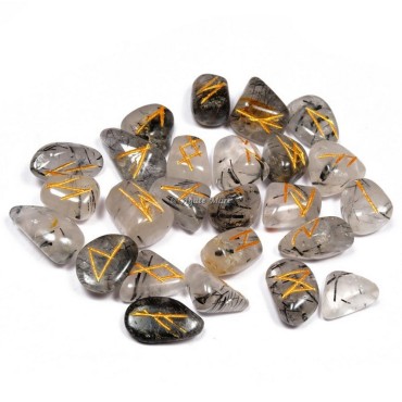 Black Rutile Rune Set