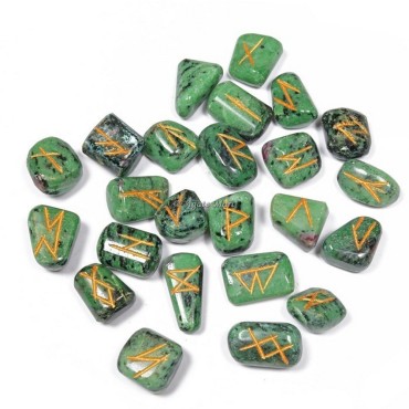 Ruby Tourmaline Rune Set