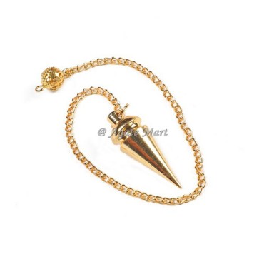 Pointed Egyptian Golden Metal Brass Pendulum
