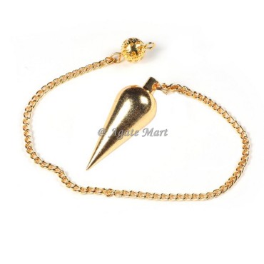 Big Drop Golden Metal Brass Pendulum