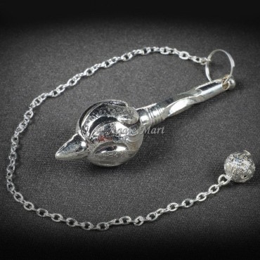 Silver Hanuman Gada Brass Pendulum