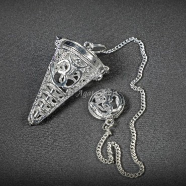Silver Metal OM Openable Cage Brass Pendulum