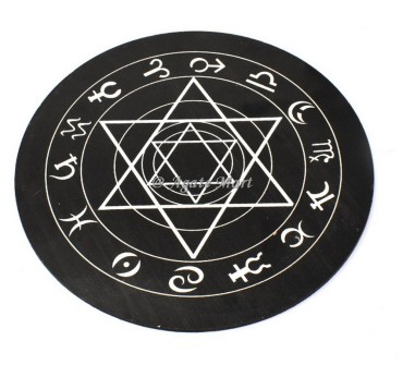 Pentagram With Zodiac Sign Dowsing Pendulum Board