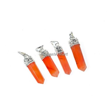 Red Carnelian Pencil cap Pendants