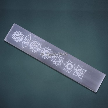 Flower of life Selenite Massage Wand