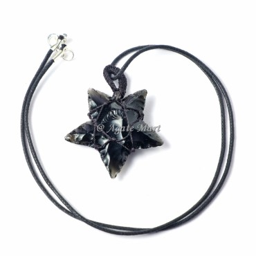 Rose Quartz Moon with Tree of life Pendant