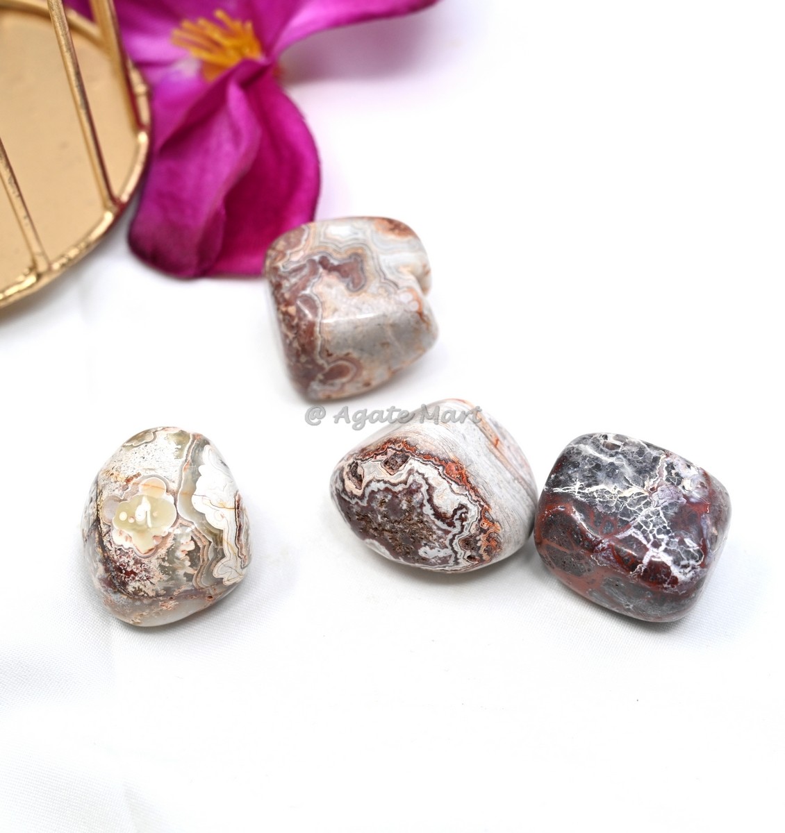 Crazy Lace Agate Tumbled Stones